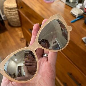 Diane von Furstenberg mirrored sunglasses